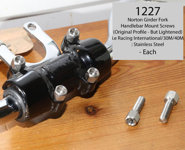 Racing Pattern Girder Handlebar Bolts